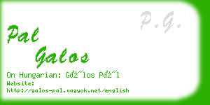 pal galos business card